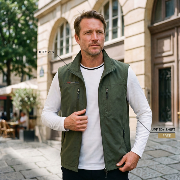 Summer Utility Vest + Free UPF 50+ Shirt