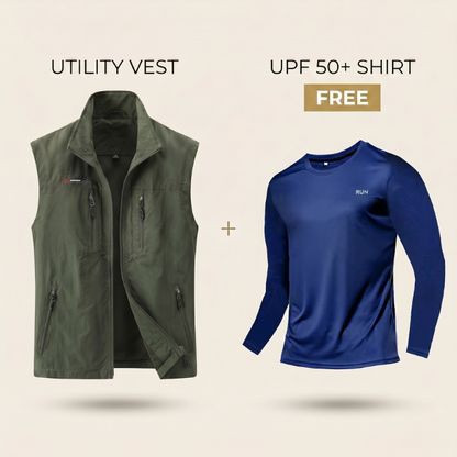 Summer Utility Vest + Free UPF 50+ Shirt