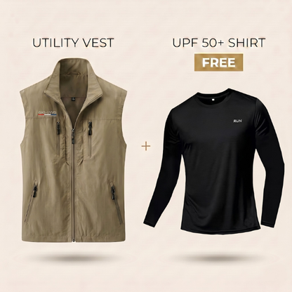 Summer Utility Vest + Free UPF 50+ Shirt